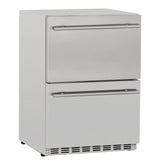 TrueFlame 24 Deluxe Outdoor Rated Drawer Fridge - TF-RFR-24DR2-A